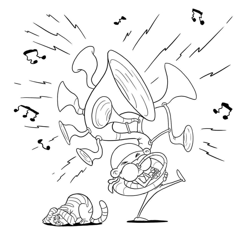 Hello Ninja Coloring Book